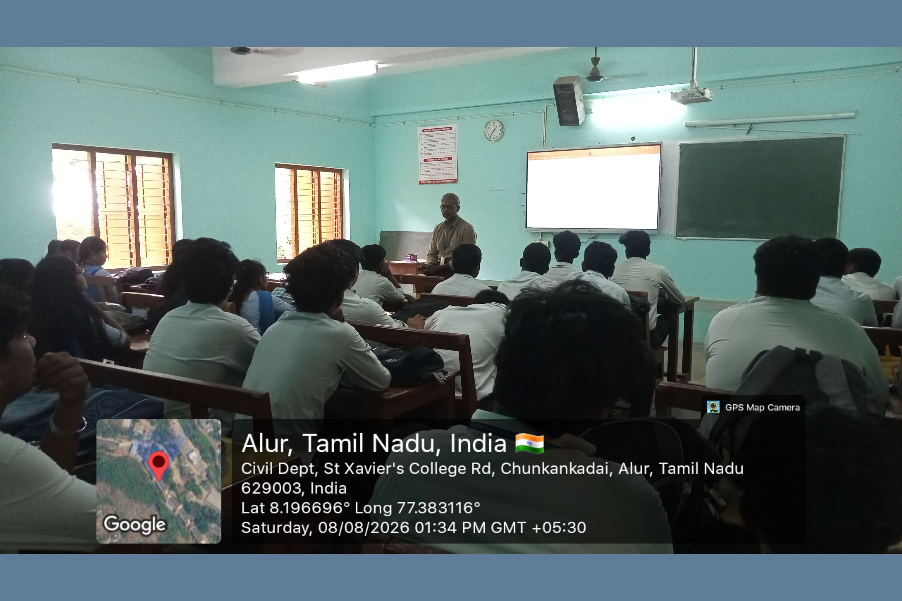 Engineering for Sustainability Guest Lecture on Green Technologies on 8.08.2026 at 1.00pM organised by ISTE , Resource Person Almond D'Souza, AP, EEE Departmenta